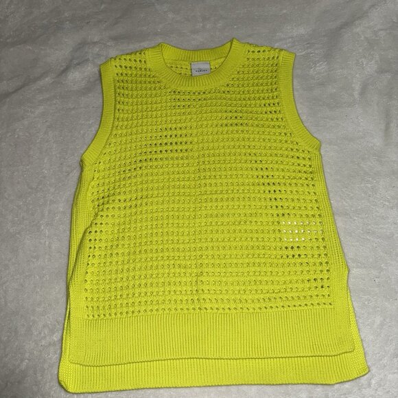 Women’s Varley Darin Longline Knit Tank Yellow Size Medium - Picture 1 of 7